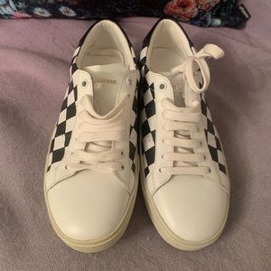 Saint Laurent Checkered Sneakers NEVER WORN